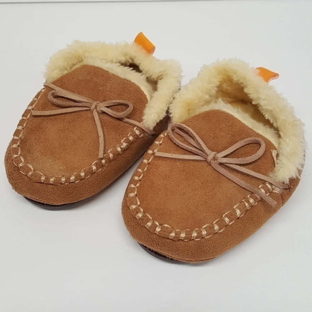 Skidders Faux Leather Moccasins 18m Shoes NWOT
